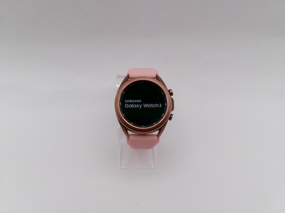 Samsung Galaxy Watch3 SM-R850 41mm Mystic Bronze Pink Band 8GB Used Tested